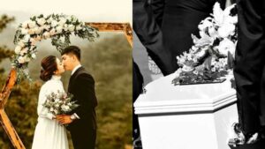 Dreaming attending a wedding during a burial