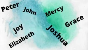 What do the names of people represent in a dream