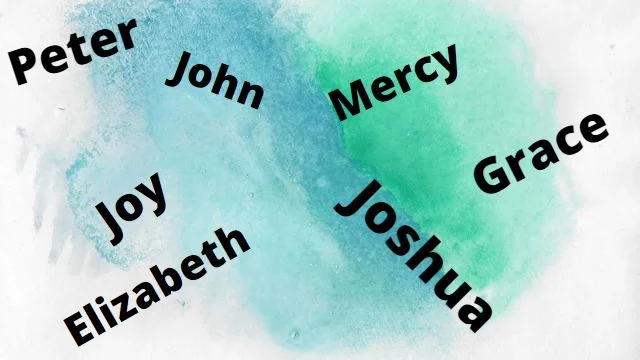 What do the names of people represent in a dream?