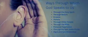 9 Ways through which God speaks to us