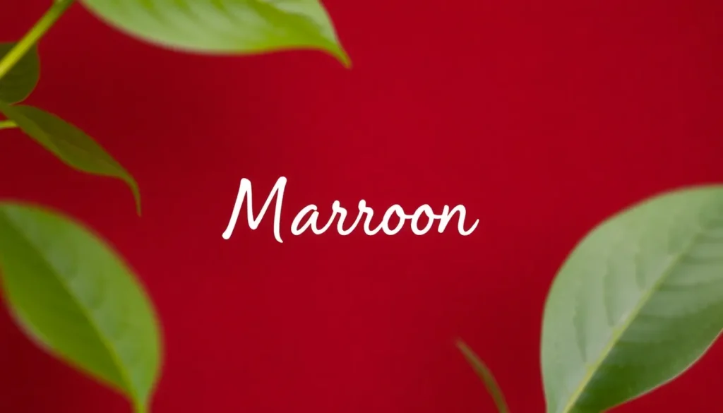 Biblical Symbolism of Maroon in Dreams